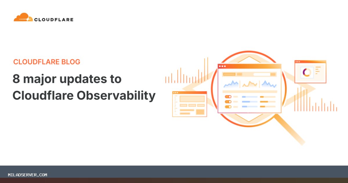 تصویر خبر 8 به روز رسانی عمده برای Cloudflare Observability - میلاد سرور